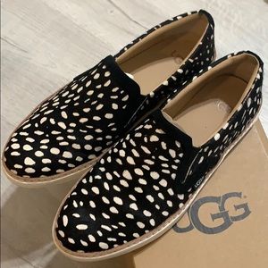 UGG Women's Keile Calf Hair Slip on 7